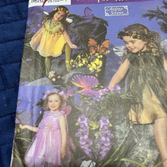 Vintage Simplicity 5523 child Costume Pattern - fairy- pixie- angel- uncut - Picture 4 of 10